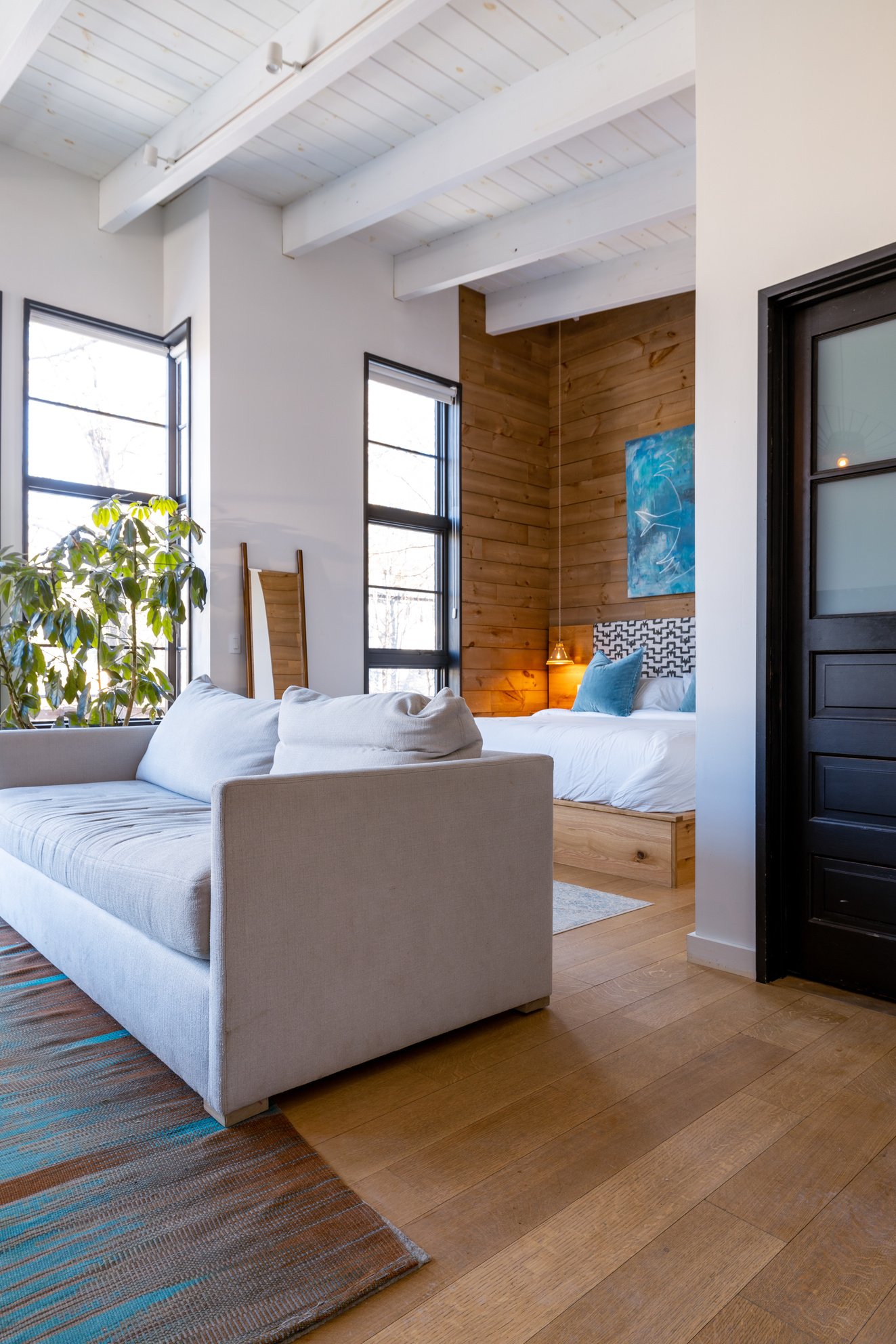 White Bed Linen on Bed