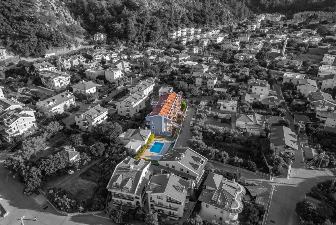 Marmaris İçmeler Havuzlu Sitede Bakımlı 3+1 Dubleks Daire