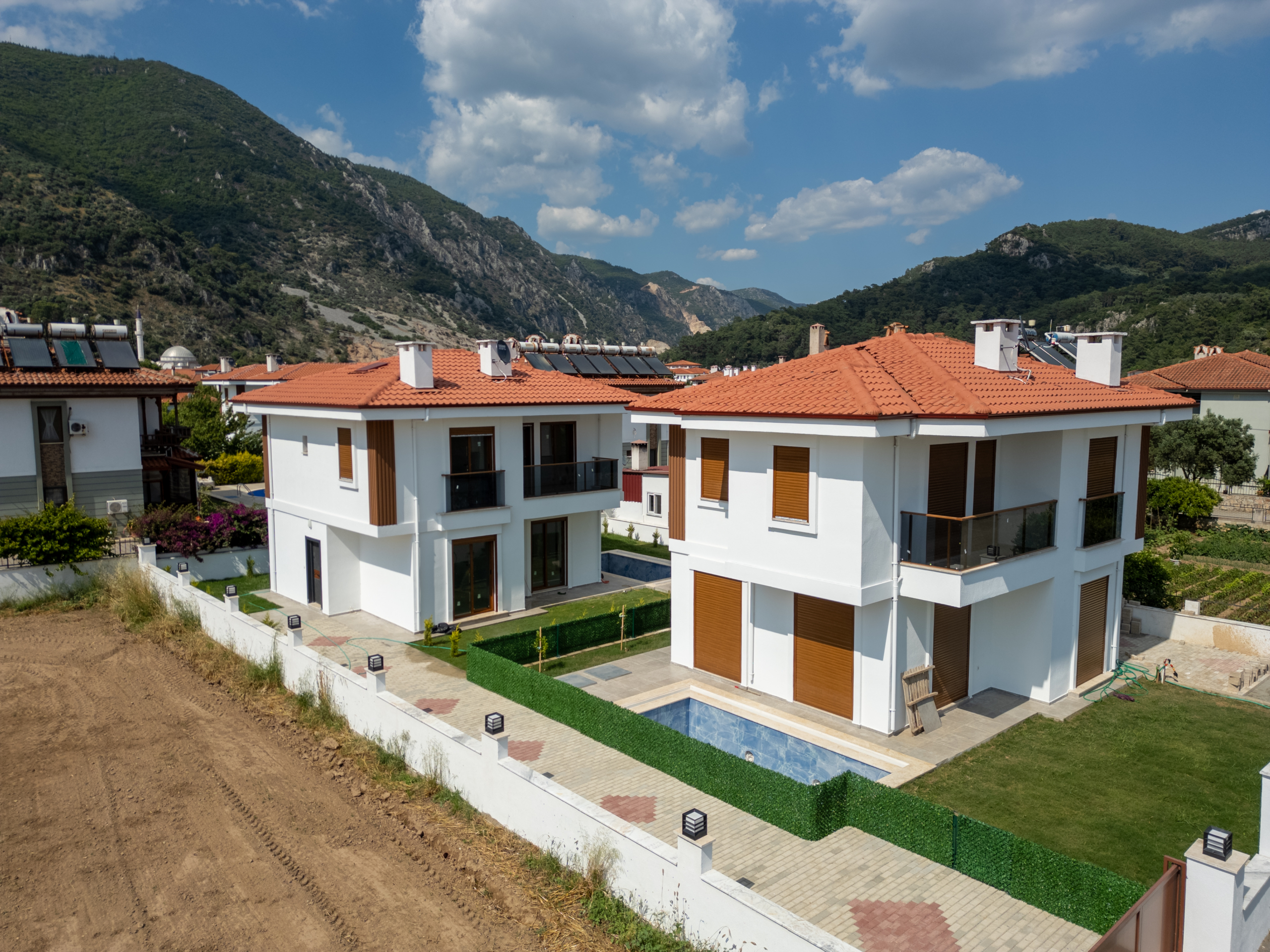 DJI_0403-HDR Ula Gökovada Havuzlu Müstakil 3+1 Sıfır Villa