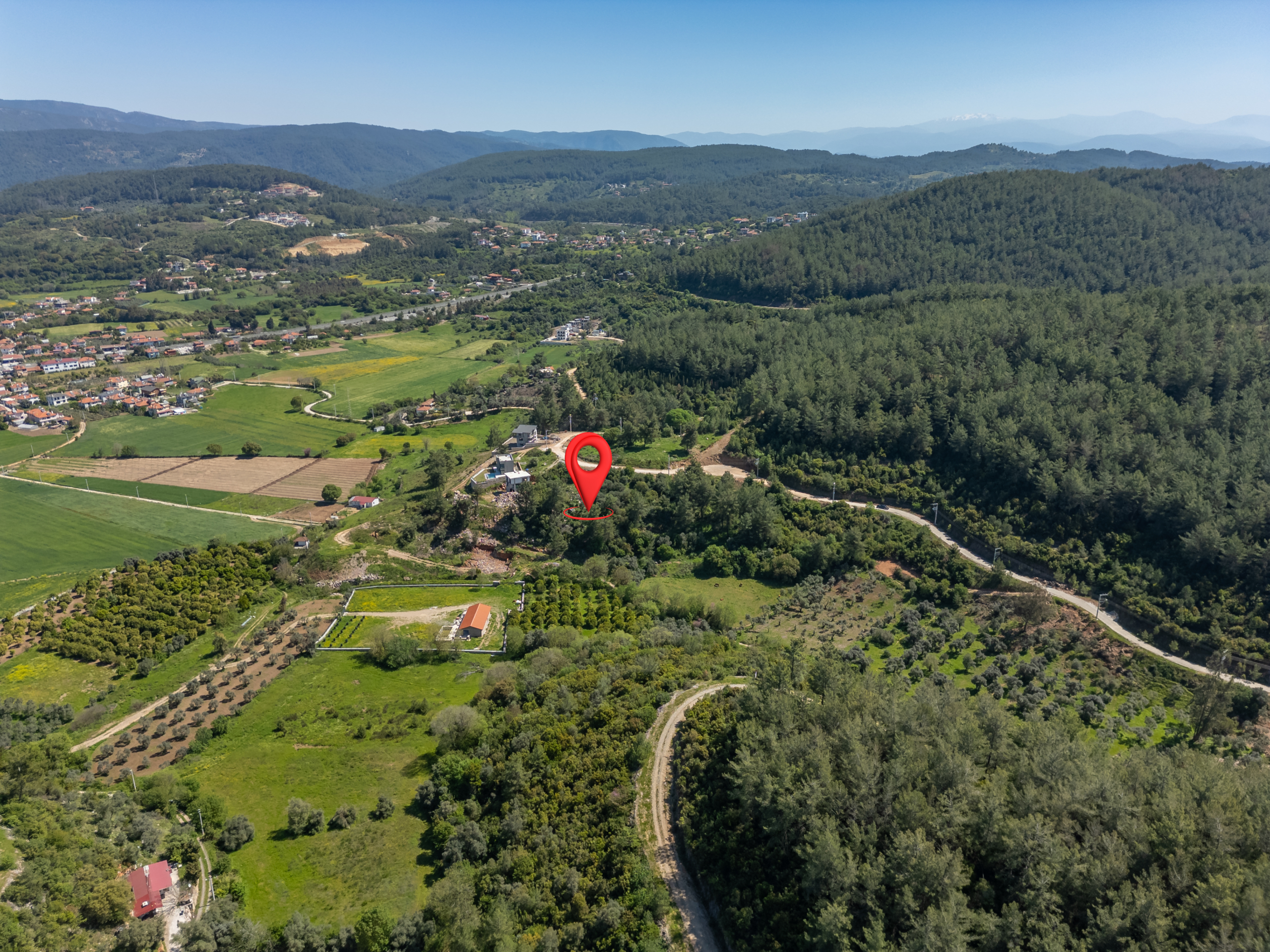 DJI_0624-HDR-Edit Ula Çıtlık’ta Yerleşime Yakın 503 m2 Satılık Villa Arsası