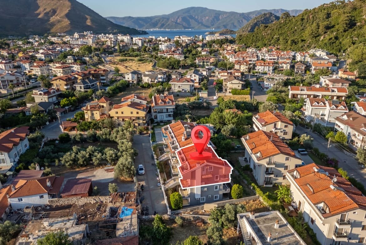 Marmaris İçmeler Satılık 3+1 Dubleks | Havuzlu Site 135 m²