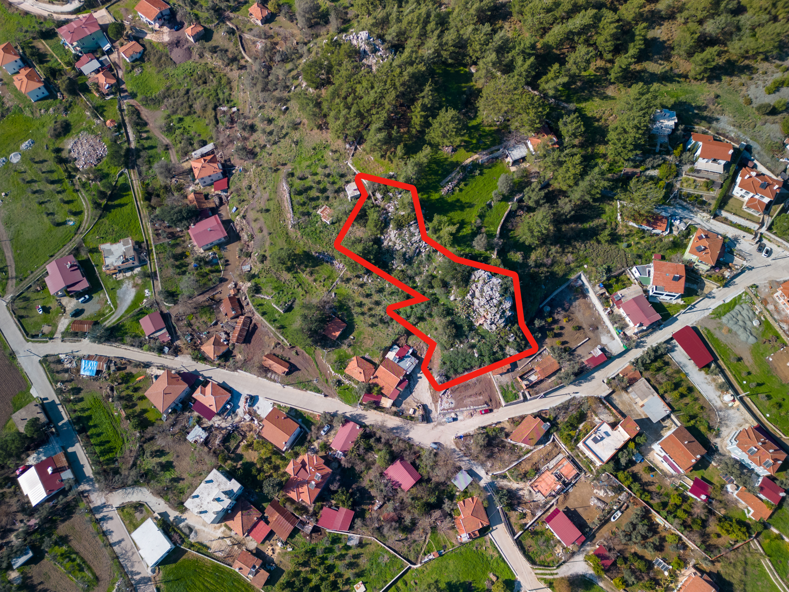 Marmaris Hisarönünde Deniz Manzaralı | Köy İçi İmarlı | 2.214 m2
