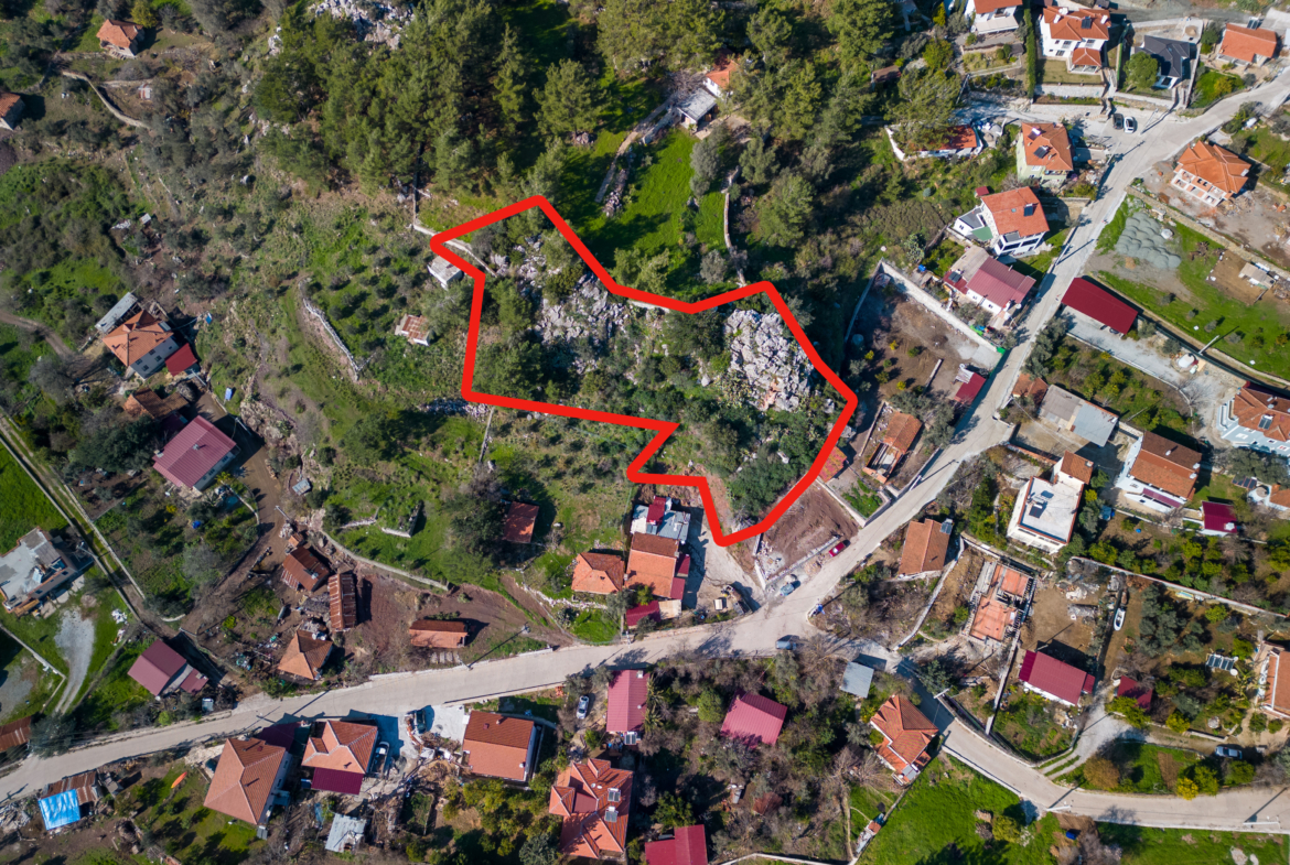 Marmaris Hisarönünde Deniz Manzaralı | Köy İçi İmarlı | 2.214 m2