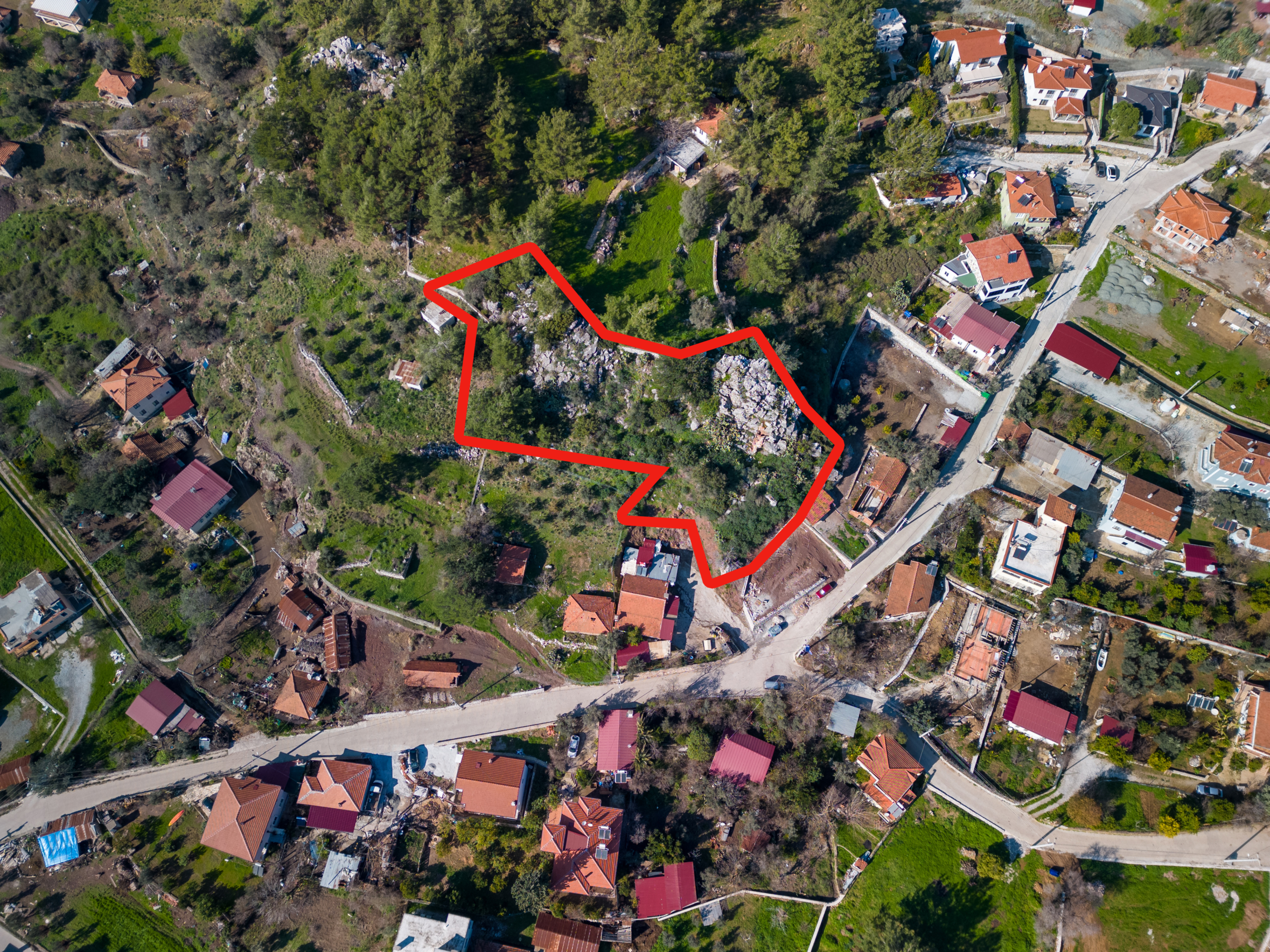 Marmaris Hisarönünde Deniz Manzaralı | Köy İçi İmarlı | 2.214 m2