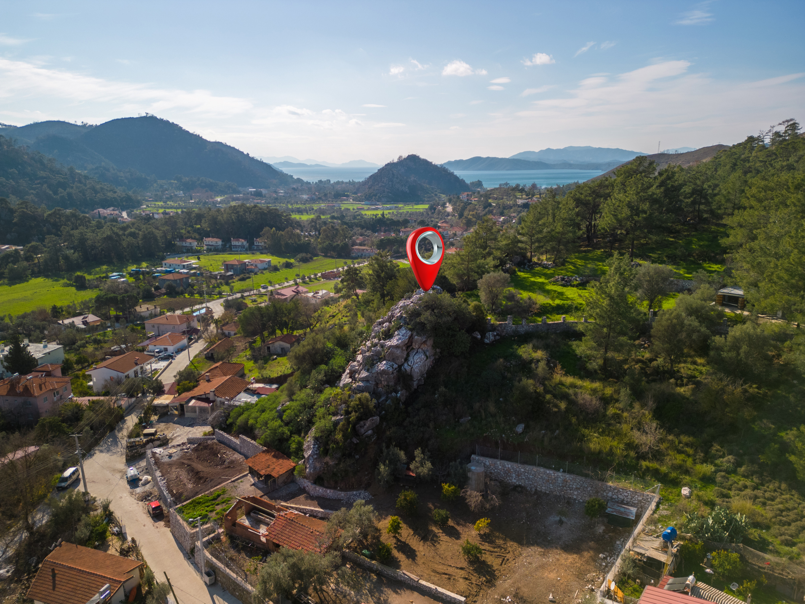 Marmaris Hisarönünde Deniz Manzaralı | Köy İçi İmarlı | 2.214 m2