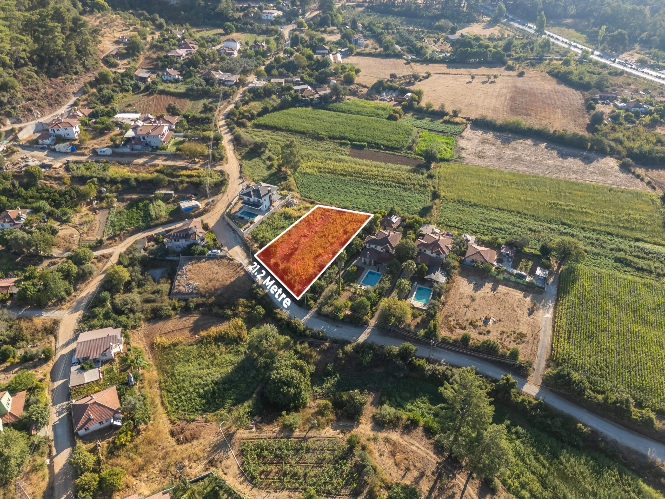 Marmaris Çetibeli’de 1.120 m2 Villa Projesine Uygun İmarlı Arsa