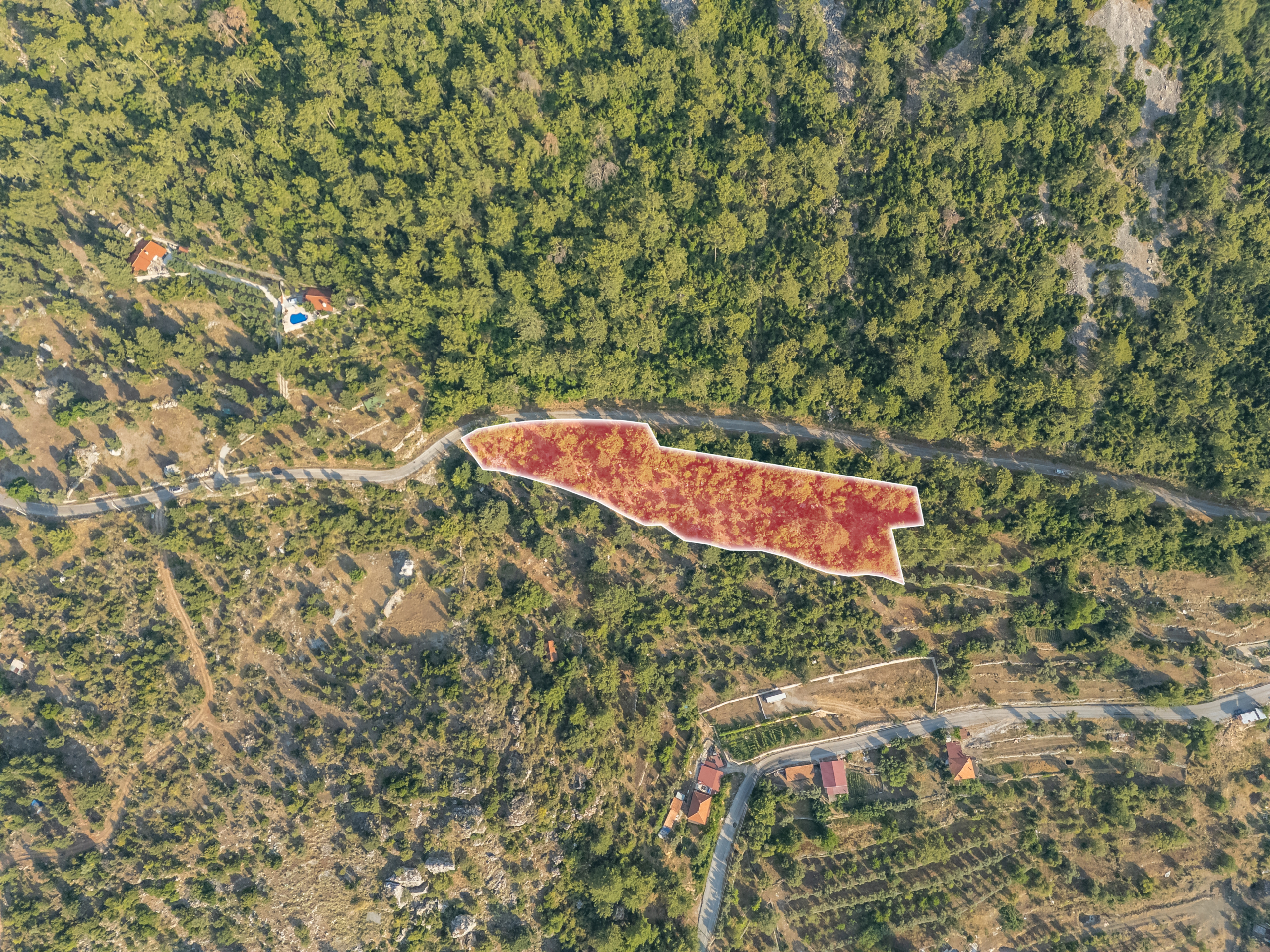 Marmaris Bayırda Çiftlik Koyu Yolu Üzeri 6.713 m2 Arazi