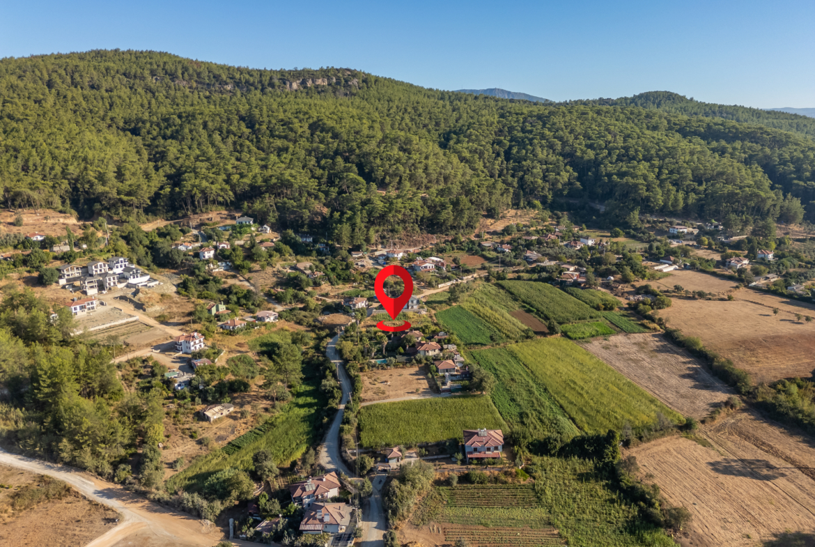 Marmaris Çetibeli’de 1.120 m2 Villa Projesine Uygun İmarlı Arsa