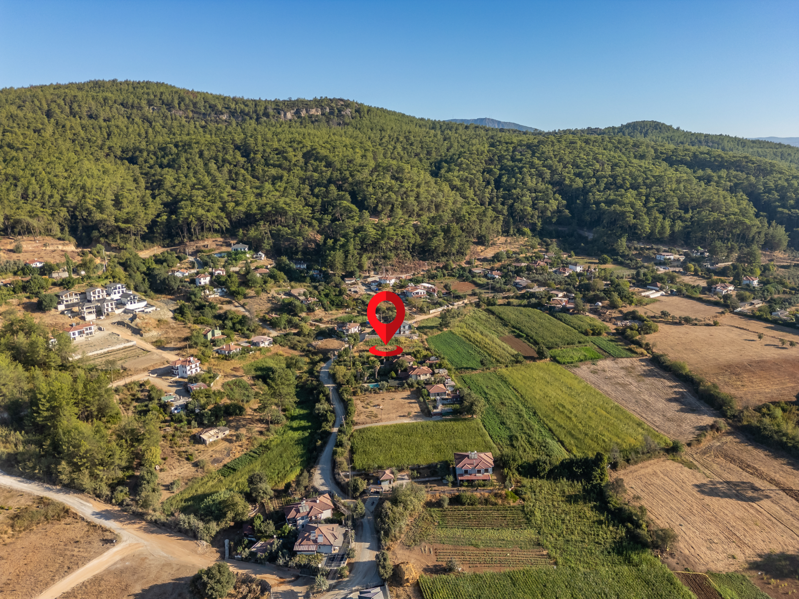 Marmaris Çetibeli’de 1.120 m2 Villa Projesine Uygun İmarlı Arsa