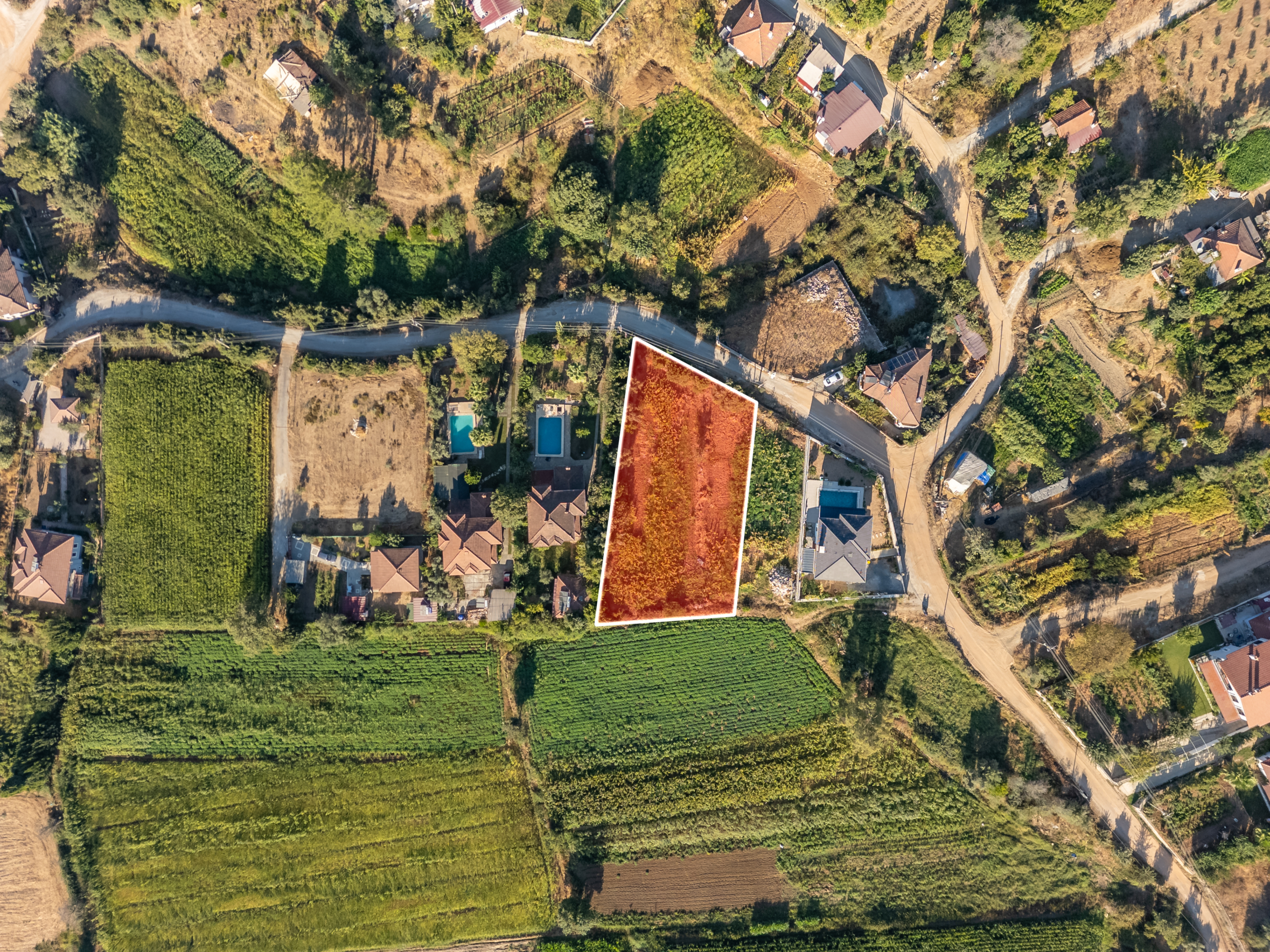 Marmaris Çetibeli’de 1.120 m2 Villa Projesine Uygun İmarlı Arsa