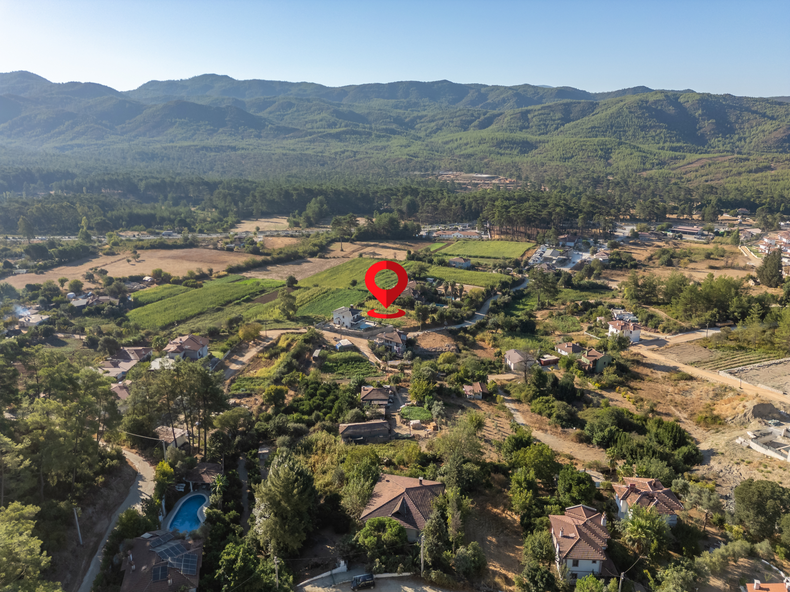 Marmaris Çetibeli’de 1.120 m2 Villa Projesine Uygun İmarlı Arsa