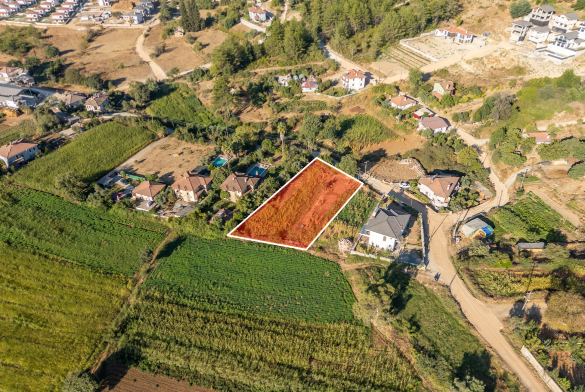 Marmaris Çetibeli’de 1.120 m2 Villa Projesine Uygun İmarlı Arsa