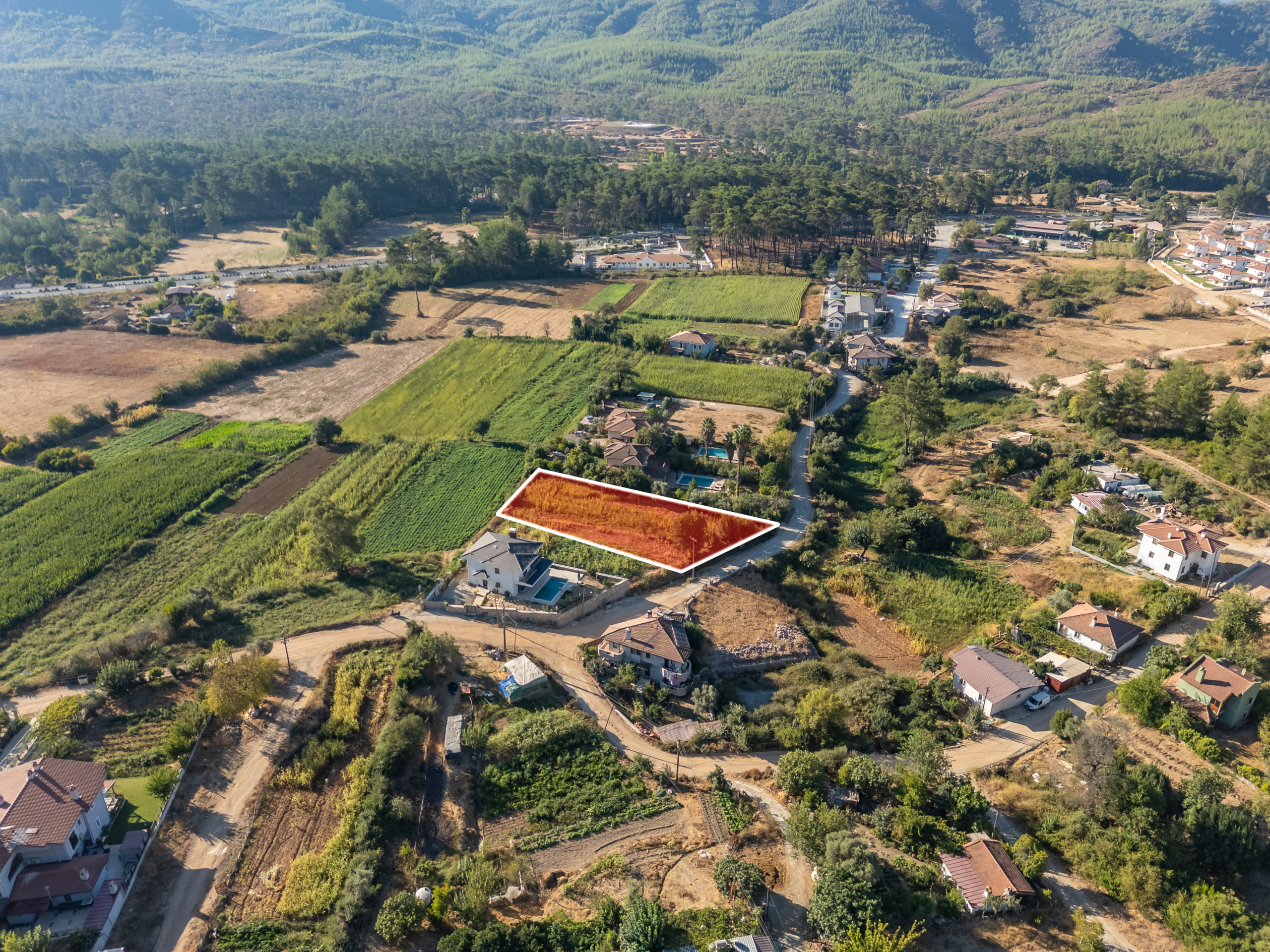 Marmaris Çetibeli’de 1.120 m2 Villa Projesine Uygun İmarlı Arsa