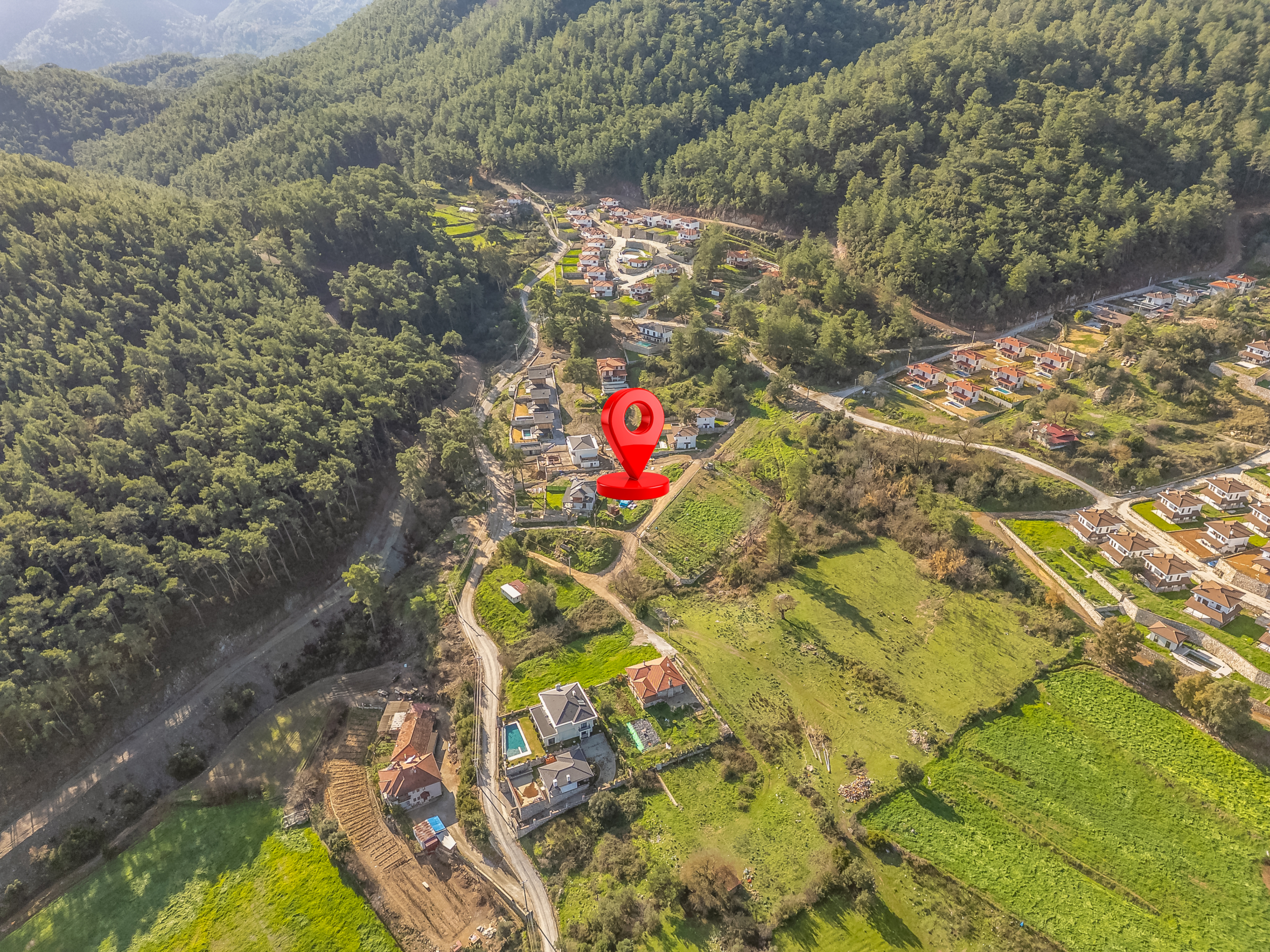 DJI_0590-HDR-Edit Marmaris Çetibeli’de 1.293 m2 Köşe Parsel 2 Villa İmarı