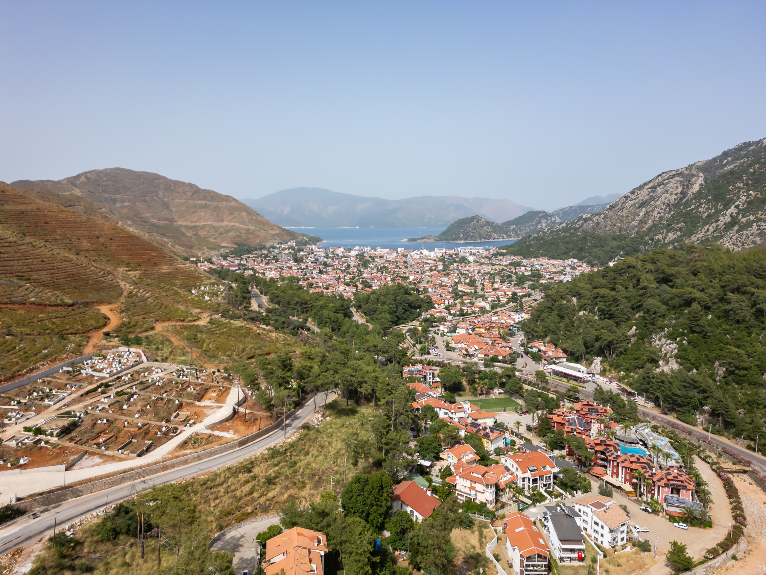 DJI_0593-HDR Marmaris İçmeler’de Havuzlu Butik Sitede 3+1 Bahçe Dubleksi