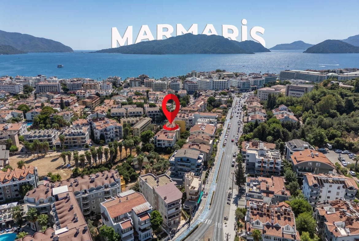 Marmaris Siteler’de Sahile Yürüme Mesafesinde Tadilatlı 2+1 Satılık Daire