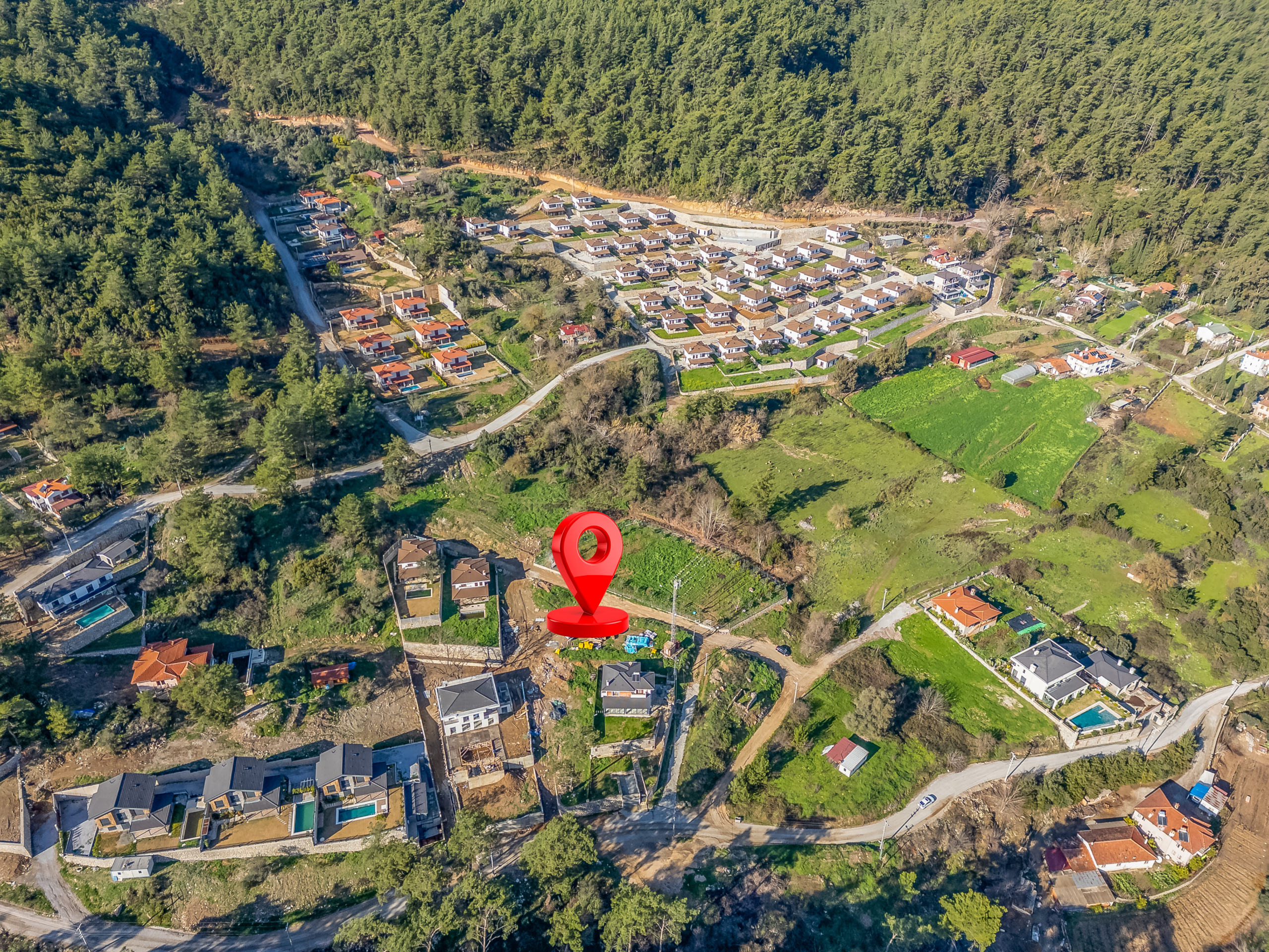DJI_0604-HDR-Edit Marmaris Çetibeli’de 1.293 m2 Köşe Parsel 2 Villa İmarı