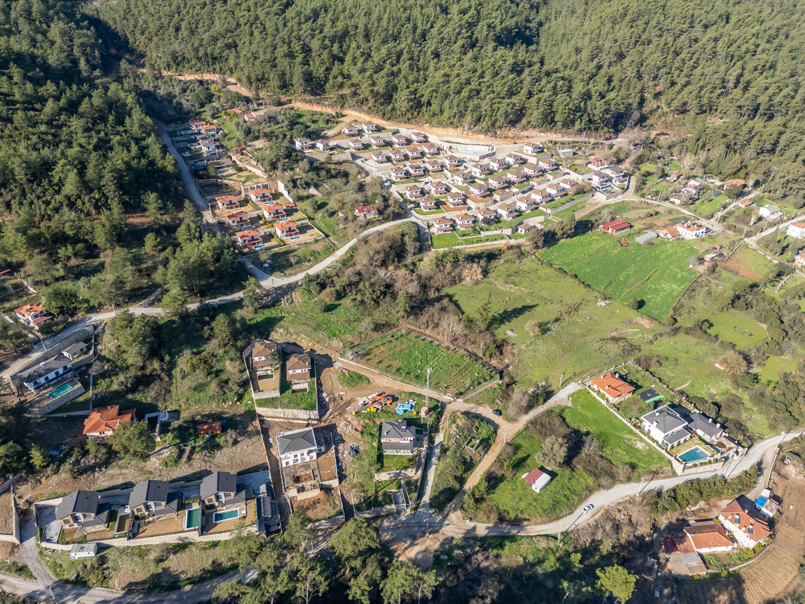 DJI_0604-HDR Marmaris Çetibeli’de 1.293 m2 Köşe Parsel 2 Villa İmarı