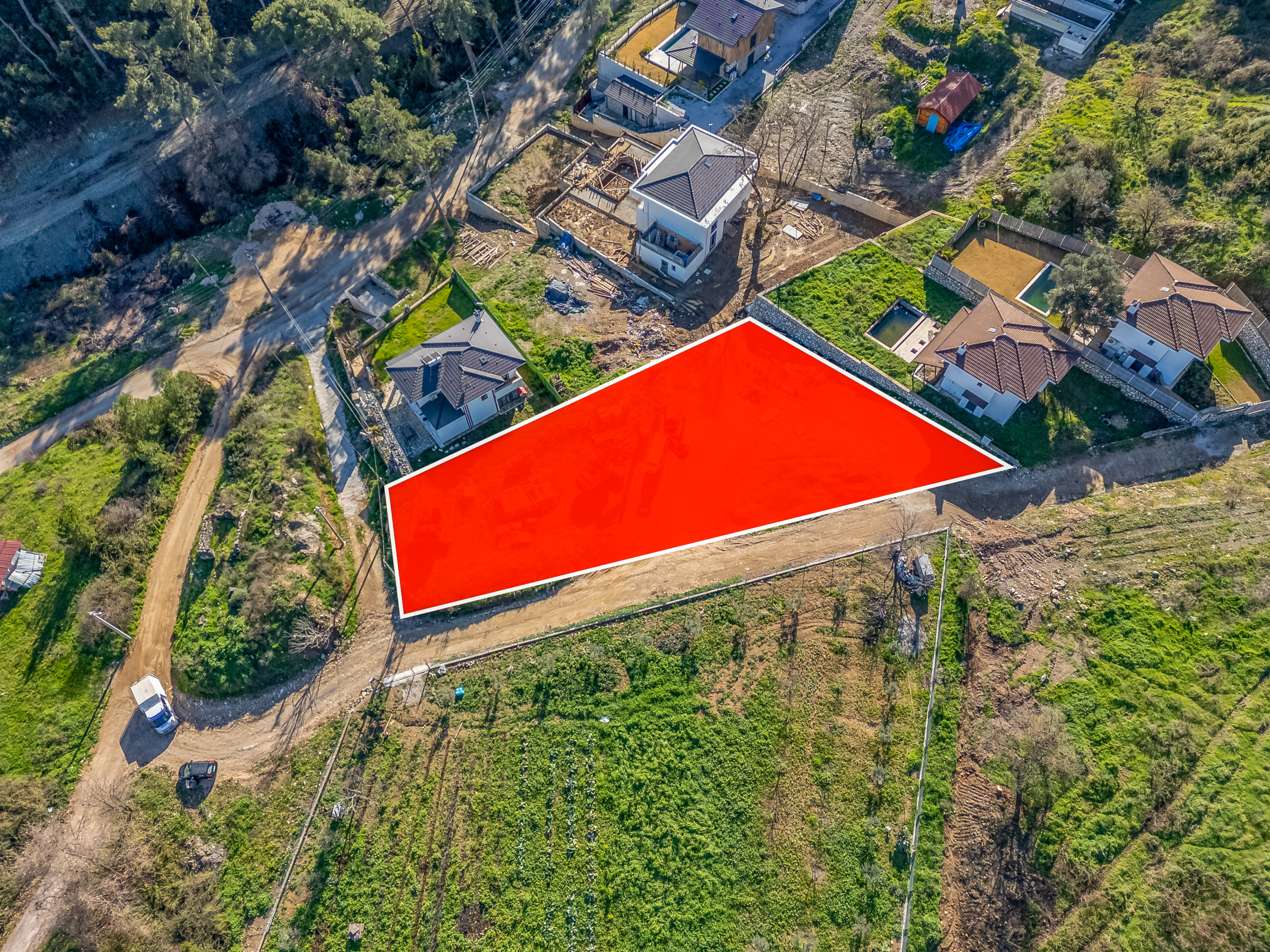 DJI_0616-HDR-Edit Marmaris Çetibeli’de 1.293 m2 Köşe Parsel 2 Villa İmarı