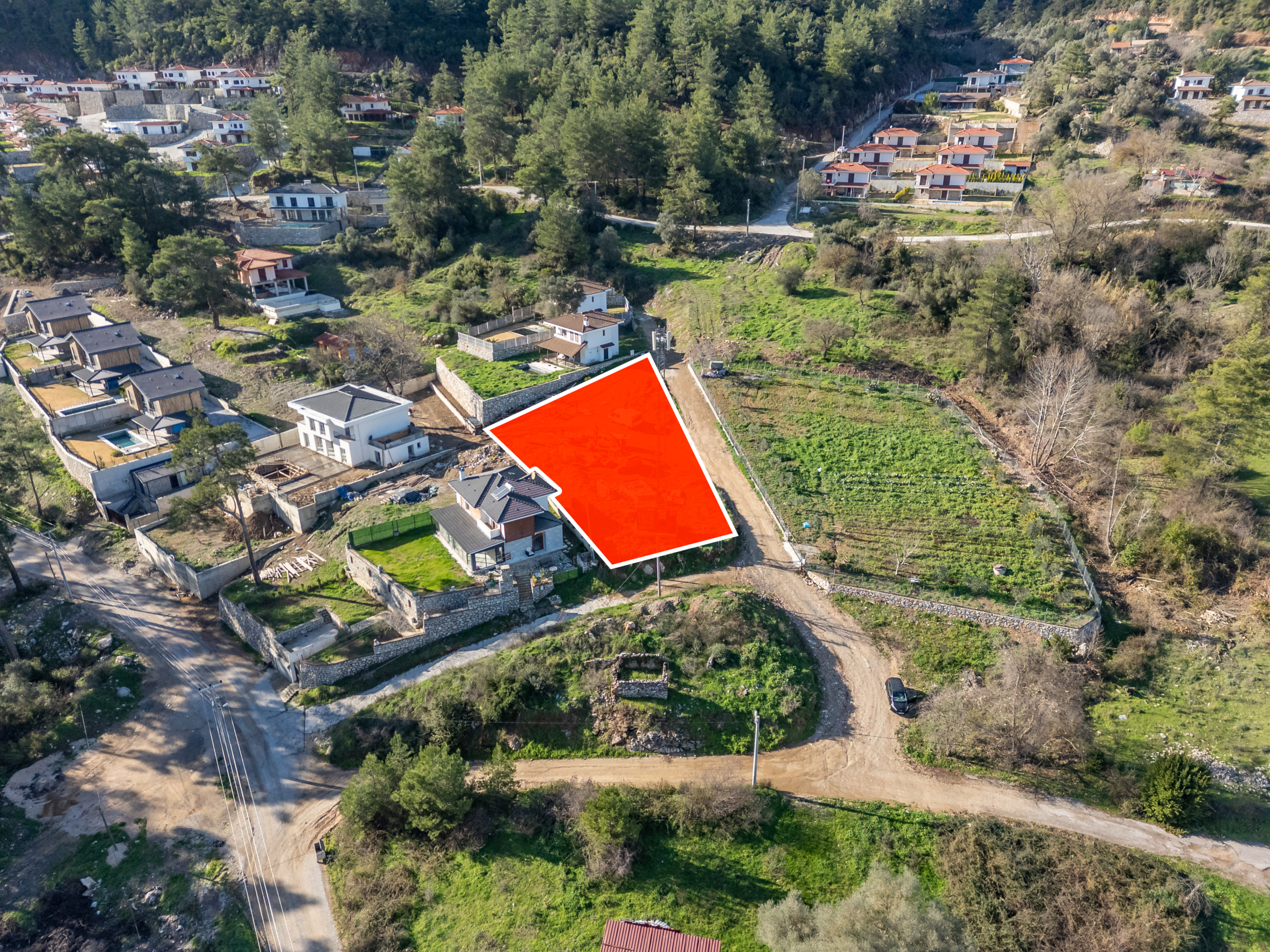 DJI_0622-HDR-Edit Marmaris Çetibeli’de 1.293 m2 Köşe Parsel 2 Villa İmarı