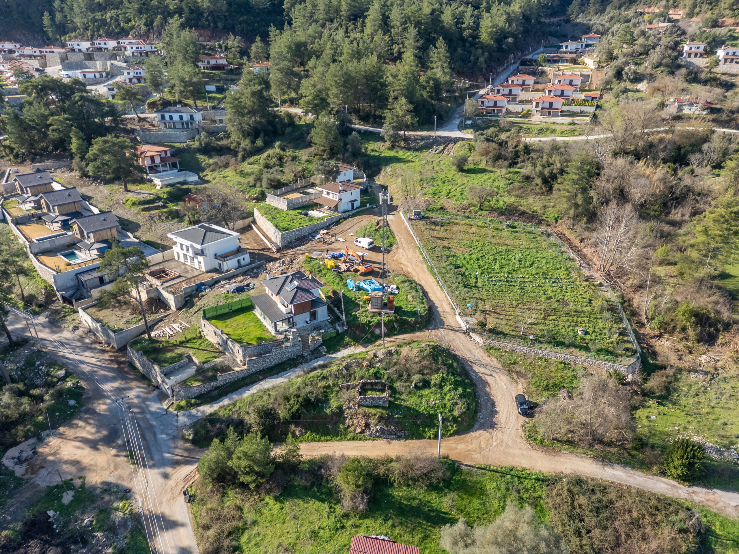 DJI_0622-HDR Marmaris Çetibeli’de 1.293 m2 Köşe Parsel 2 Villa İmarı