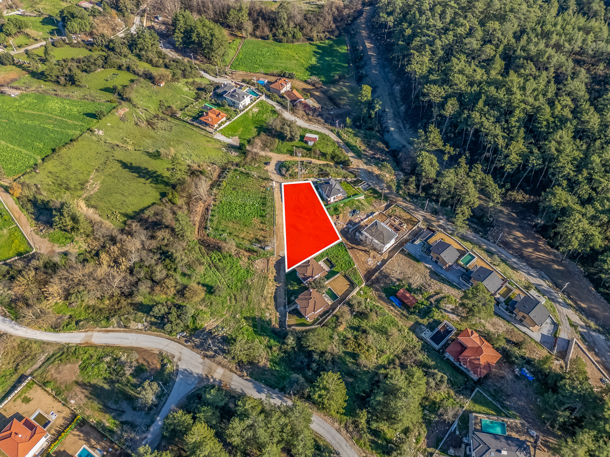 DJI_0647-HDR-Edit Marmaris Çetibeli’de 1.293 m2 Köşe Parsel 2 Villa İmarı