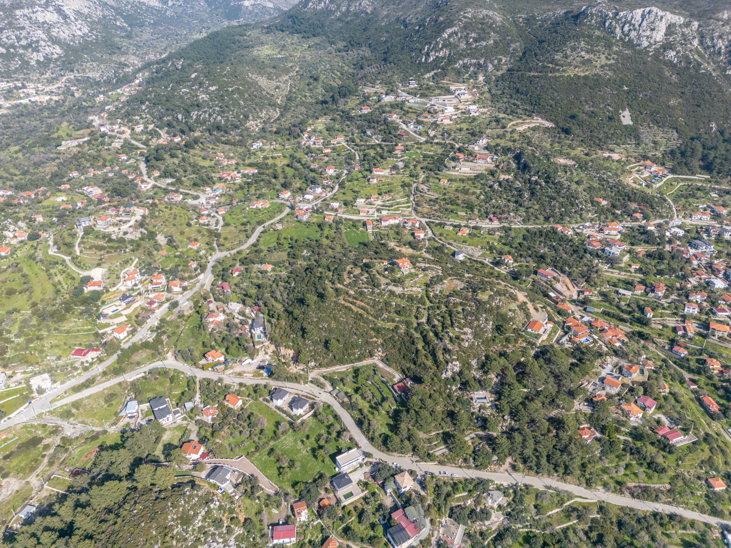 DJI_0866 Marmaris Söğütte Deniz ve Cumhuriyet Manzaralı 3.914 m² Arazi