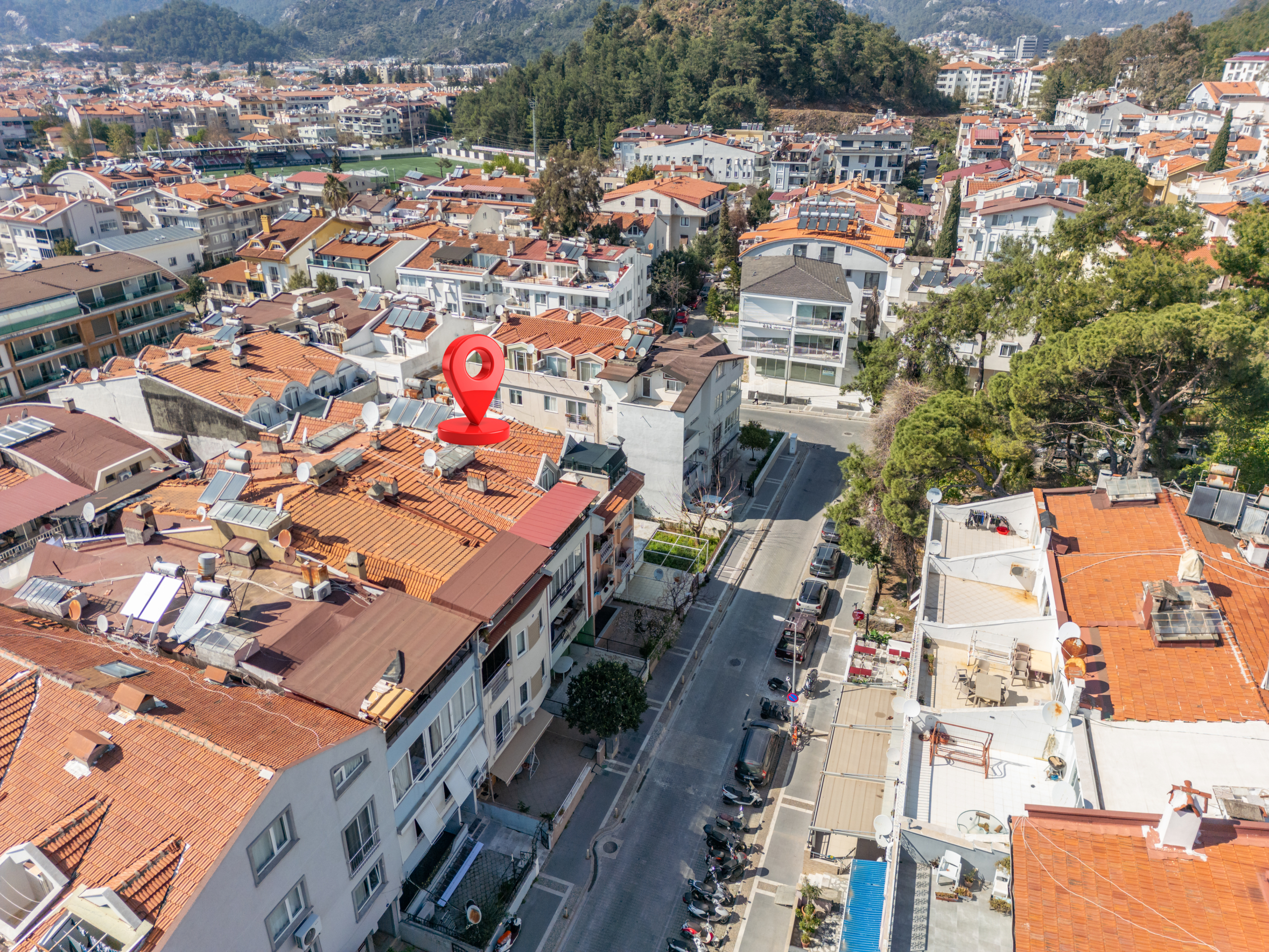 DJI_0909-Edit Marmaris Sarıana’da Marinaya 2 dk Müstakil Bahçeli 2+1