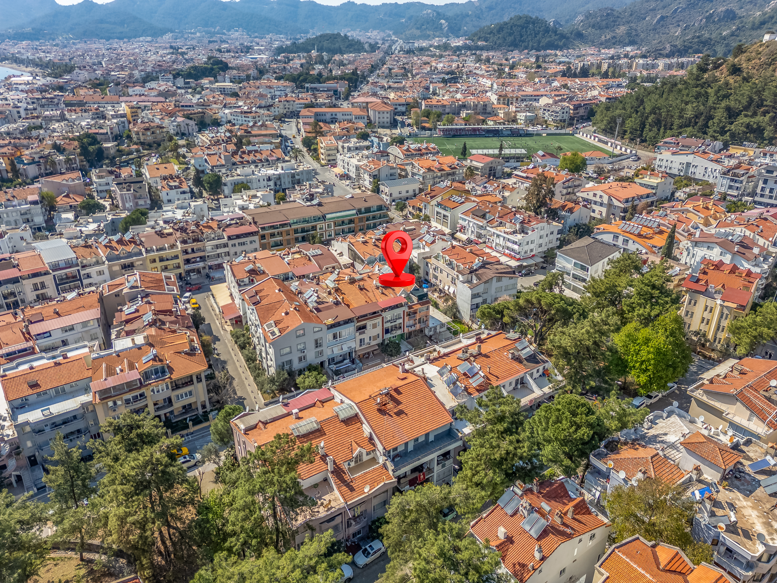 DJI_0934-HDR-Edit Marmaris Sarıana’da Marinaya 2 dk Müstakil Bahçeli 2+1