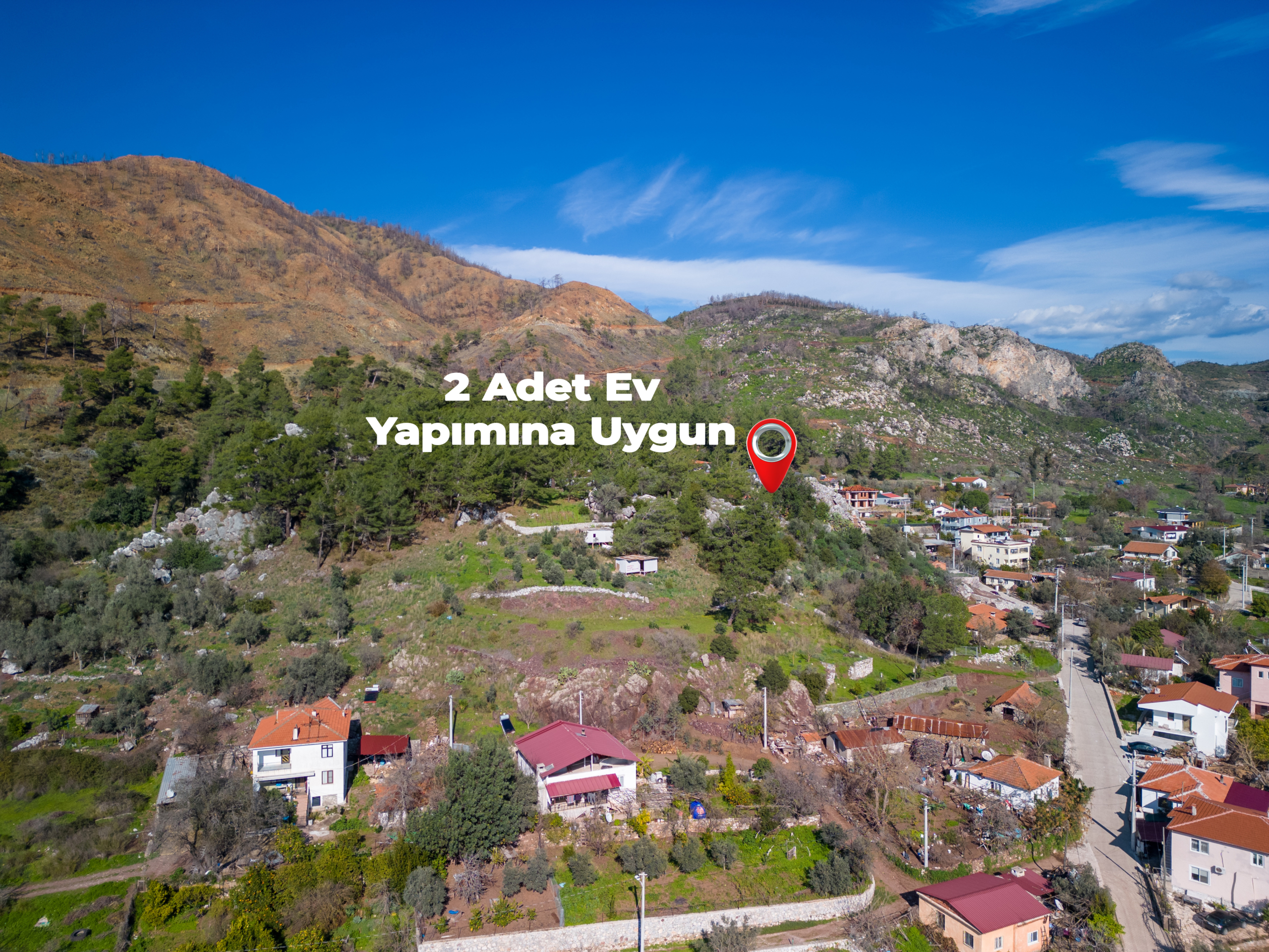 Marmaris Hisarönünde Deniz Manzaralı | Köy İçi İmarlı | 2.214 m2