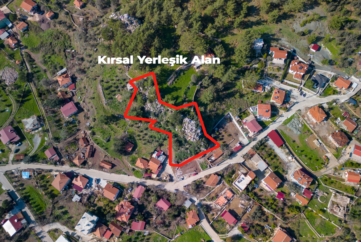 Marmaris Hisarönünde Deniz Manzaralı | Köy İçi İmarlı | 2.214 m2