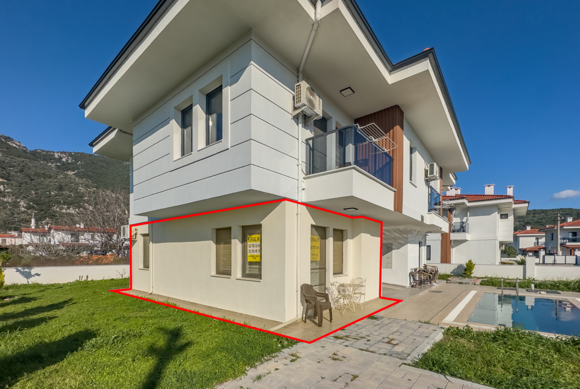 Ula Gökovada Havuzlu Sitede 1+1 Eşyalı Satılık Daire