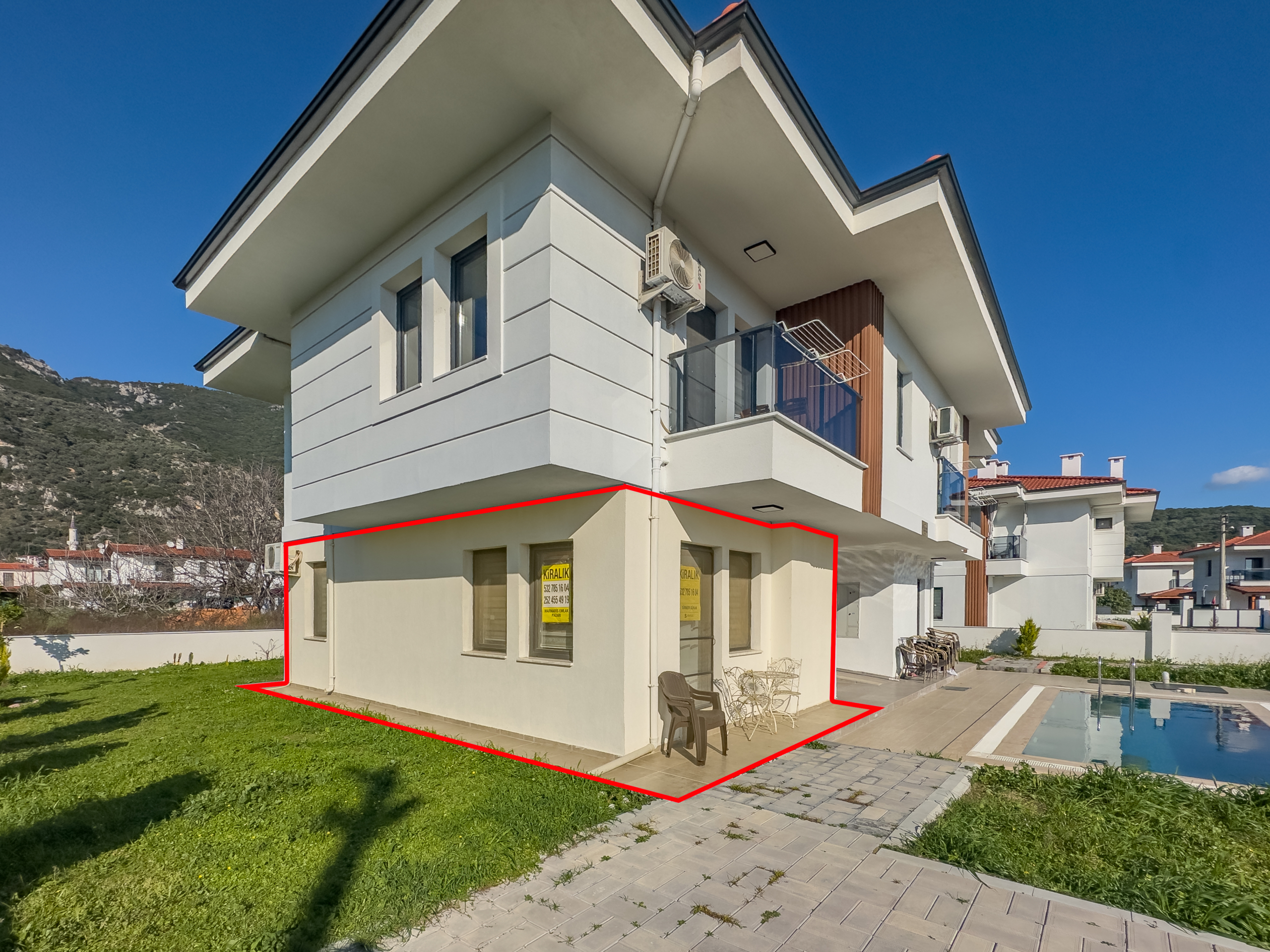 Ula Gökovada Havuzlu Sitede 1+1 Eşyalı Satılık Daire