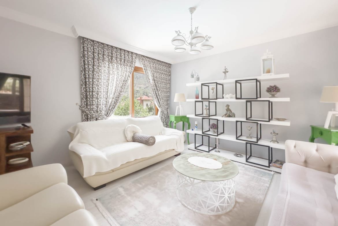 Marmaris İçmeler’de Havuzlu Site İçerisinde Eşyalı Kiralık 3+1 Bahçe Dubleksi