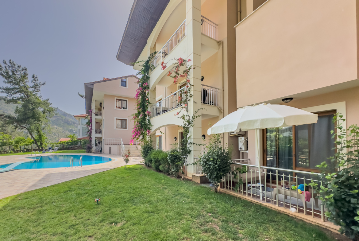 Marmaris İçmeler’de Havuzlu Butik Sitede 3+1 Bahçe Dubleksi