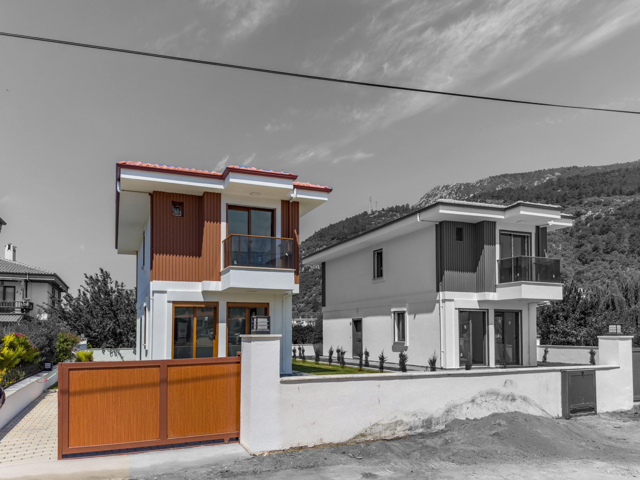 Akyaka Girişinde Gökova Mahallesinde Müstakil 3+1 Satılık Villa